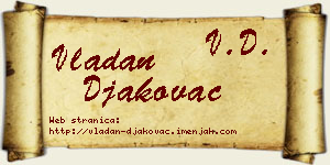 Vladan Đakovac vizit kartica